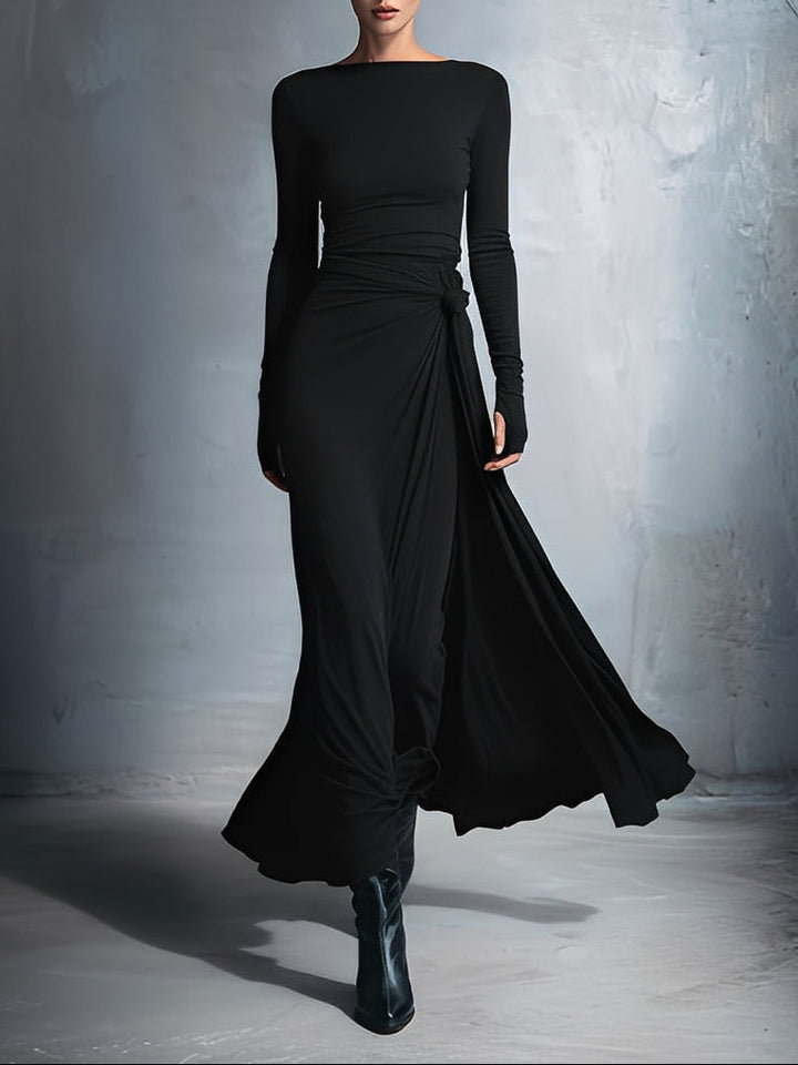 Gabriella – Long dress with side knot