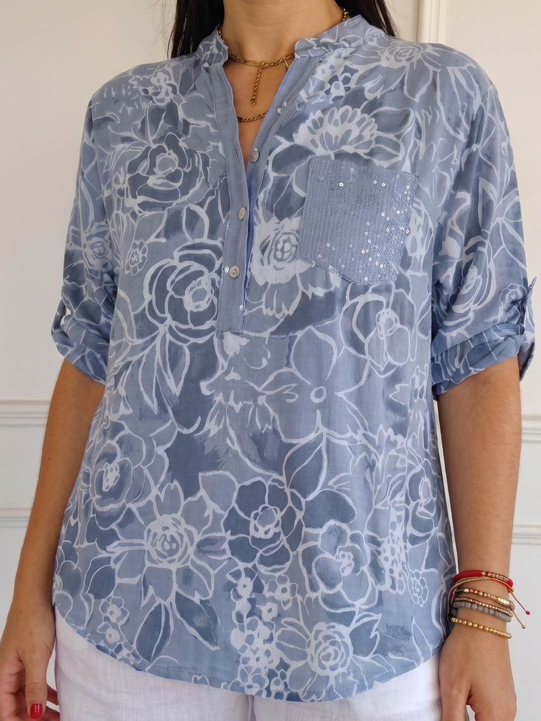 Linda | Chemisier à imprimé floral