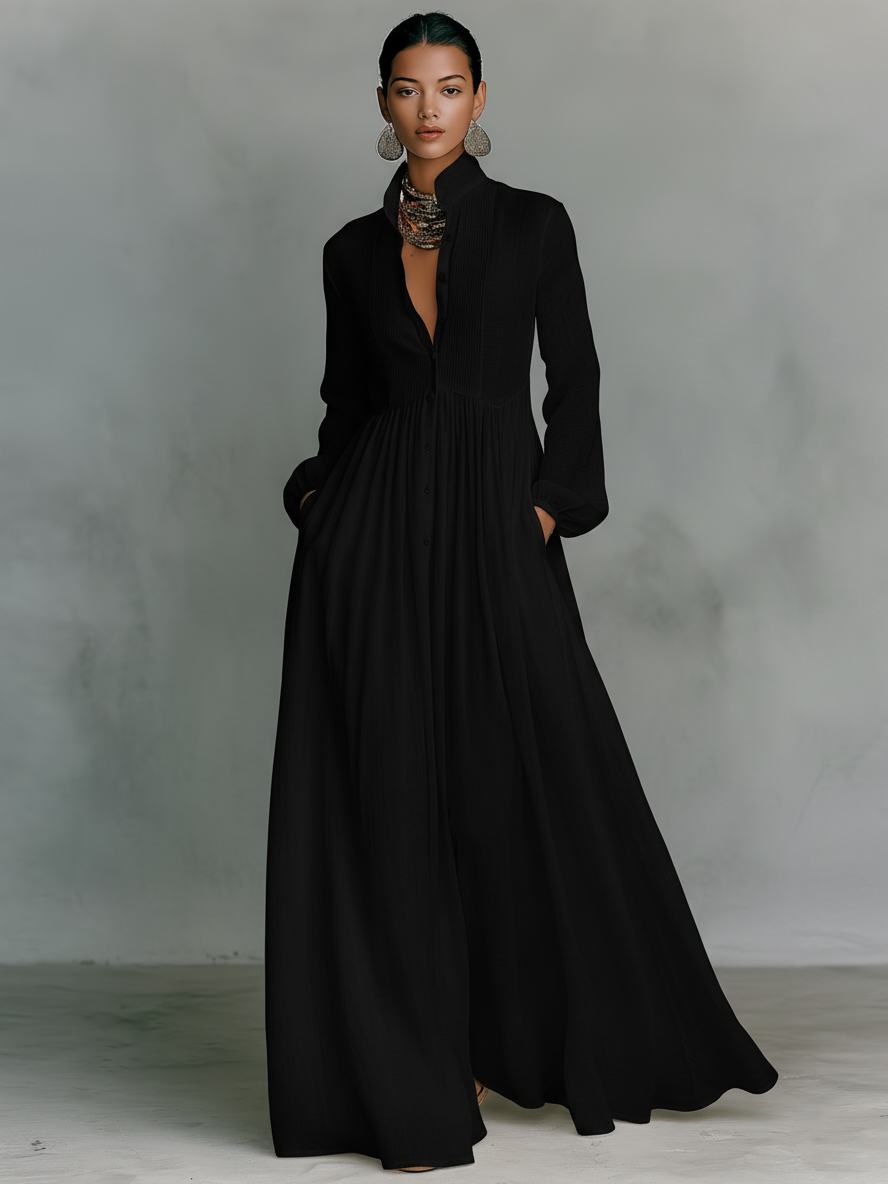 Éliane | Robe longue minimaliste