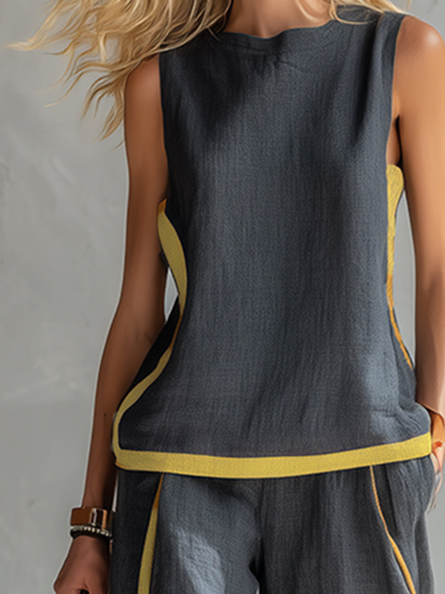 Leila | Ensemble fluide en coton et lin