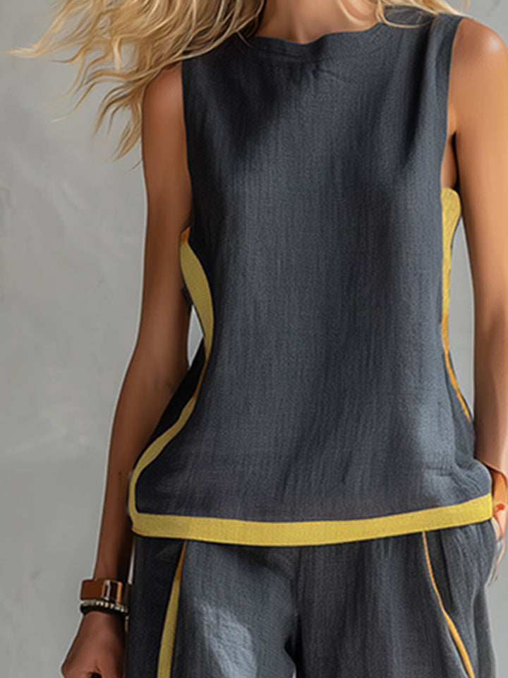Leila | Ensemble fluide en coton et lin