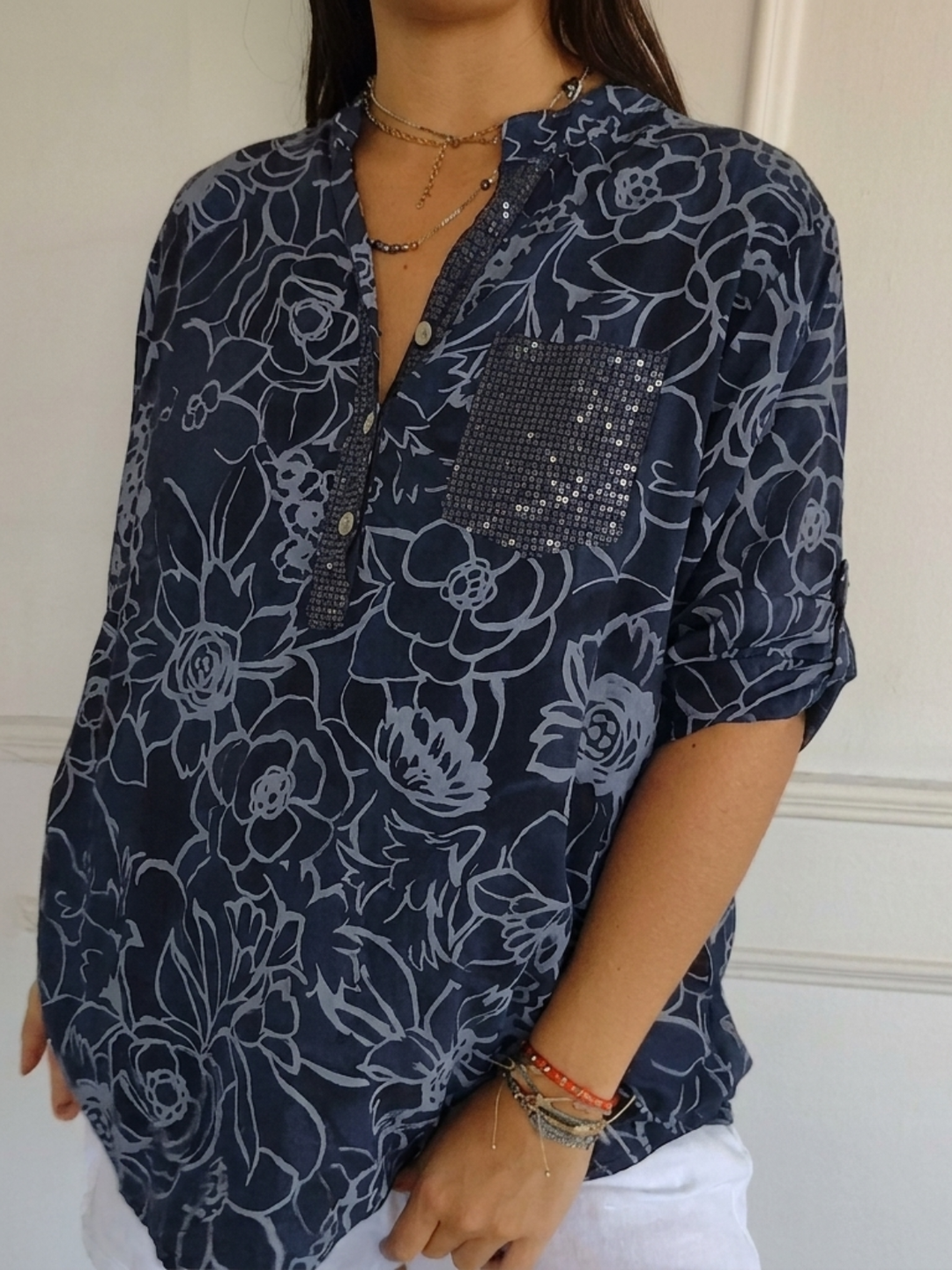 Linda | Chemisier à imprimé floral