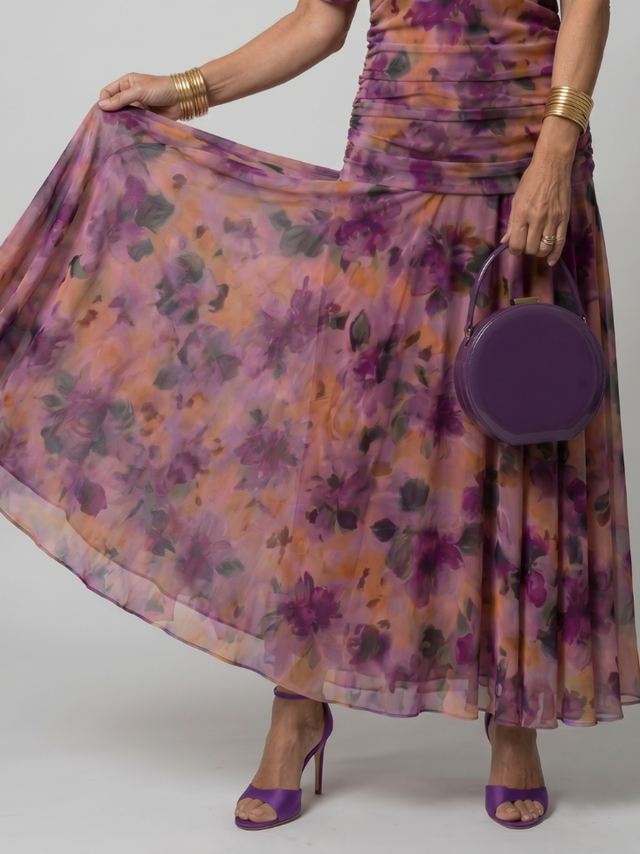Annie | Robe Midi Décontractée à Épaule Dénudée