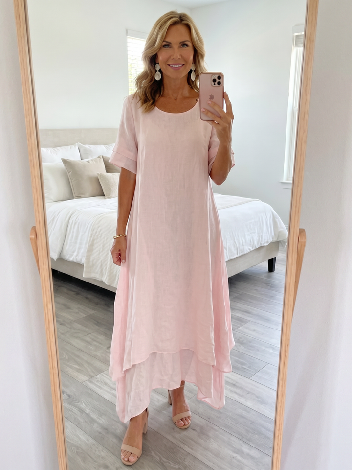 Aria | Robe maxi fluide à volants