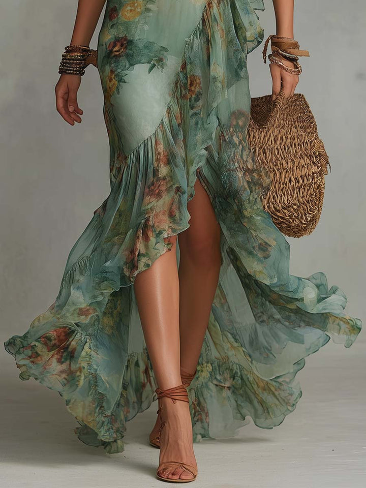 Aurélie | Robe maxi bohème florale