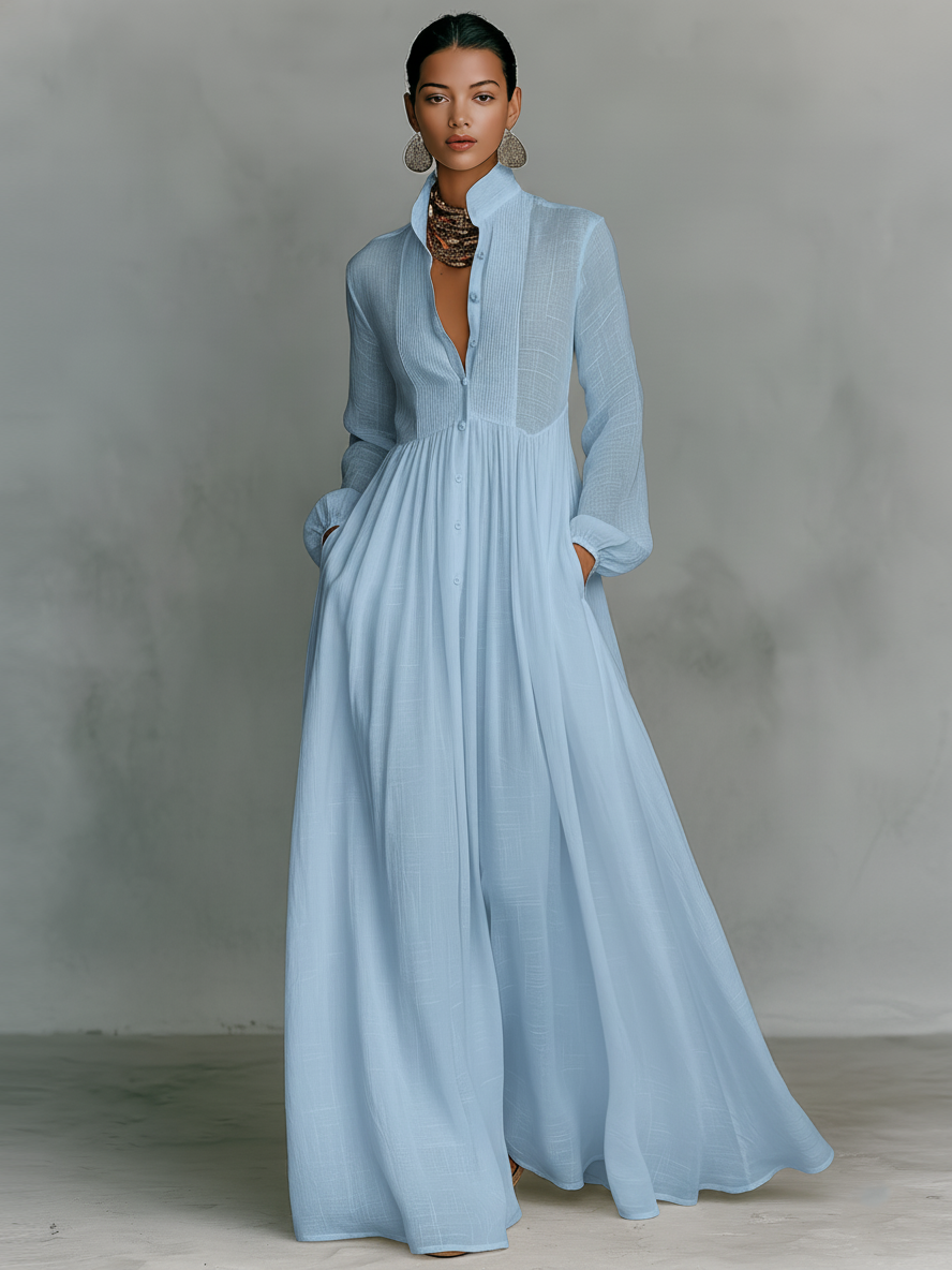 Éliane | Robe longue minimaliste