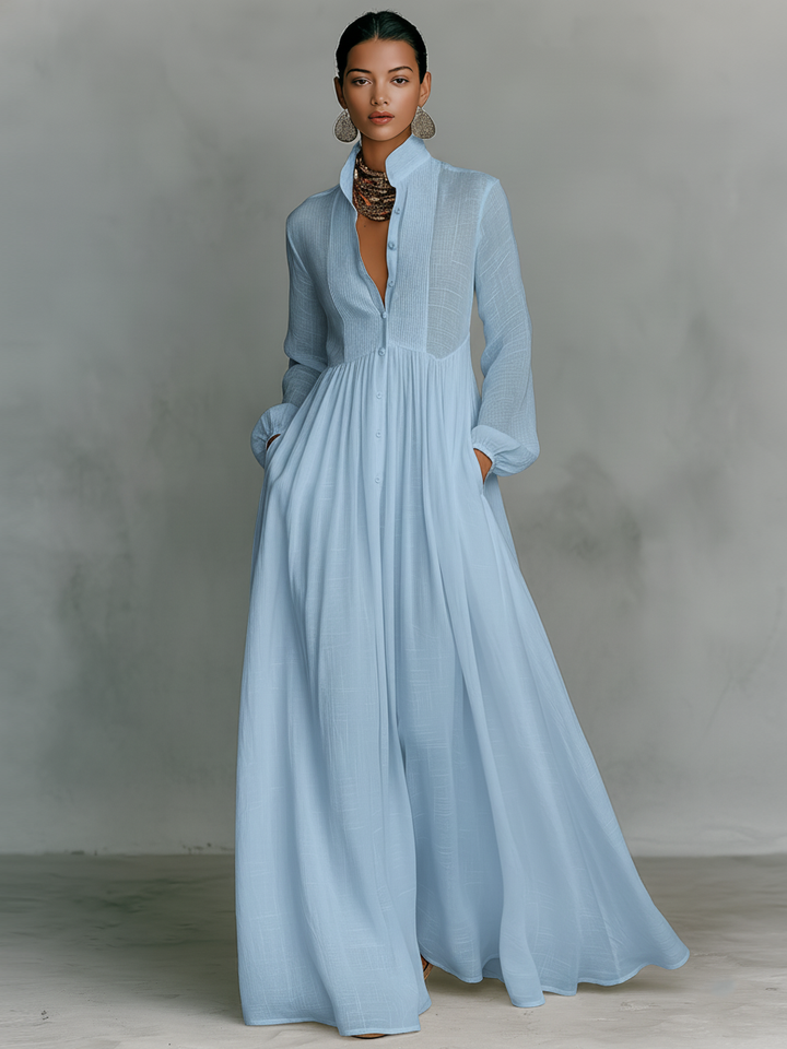 Éliane | Robe longue minimaliste