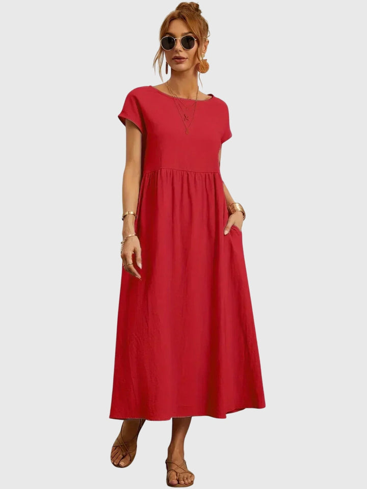 Viviane | Robe maxi légère avec poches