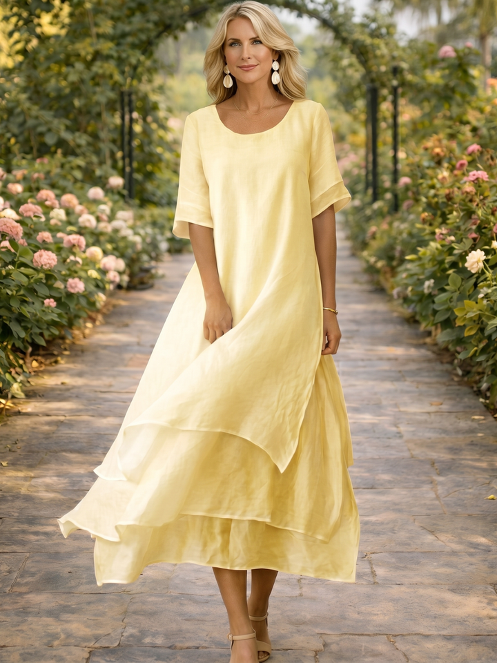 Aria | Robe maxi fluide à volants