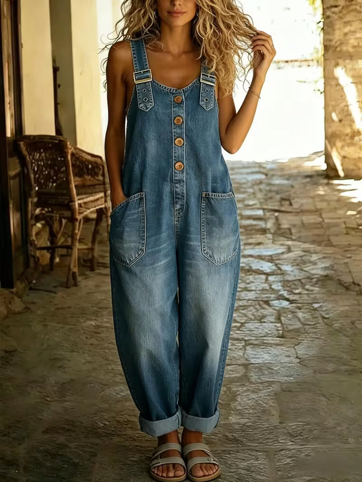 Éliane | Salopette ample en denim