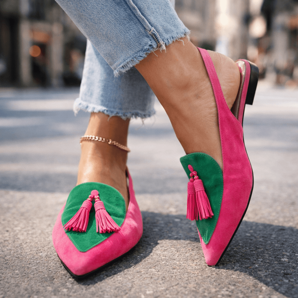 Ginette | Slingbacks à pampilles