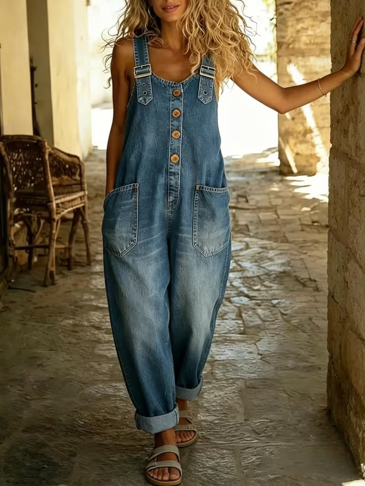 Éliane | Salopette ample en denim