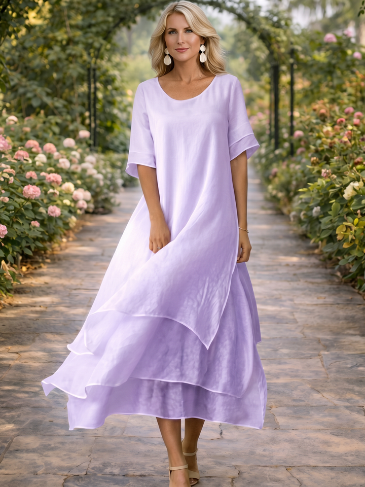 Aria | Robe maxi fluide à volants