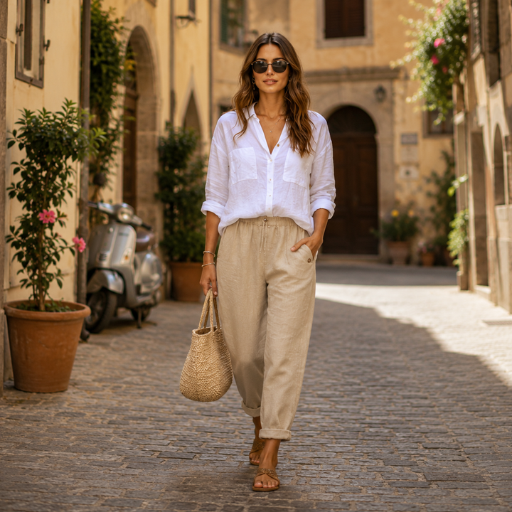Francine | Pantalon léger en lin