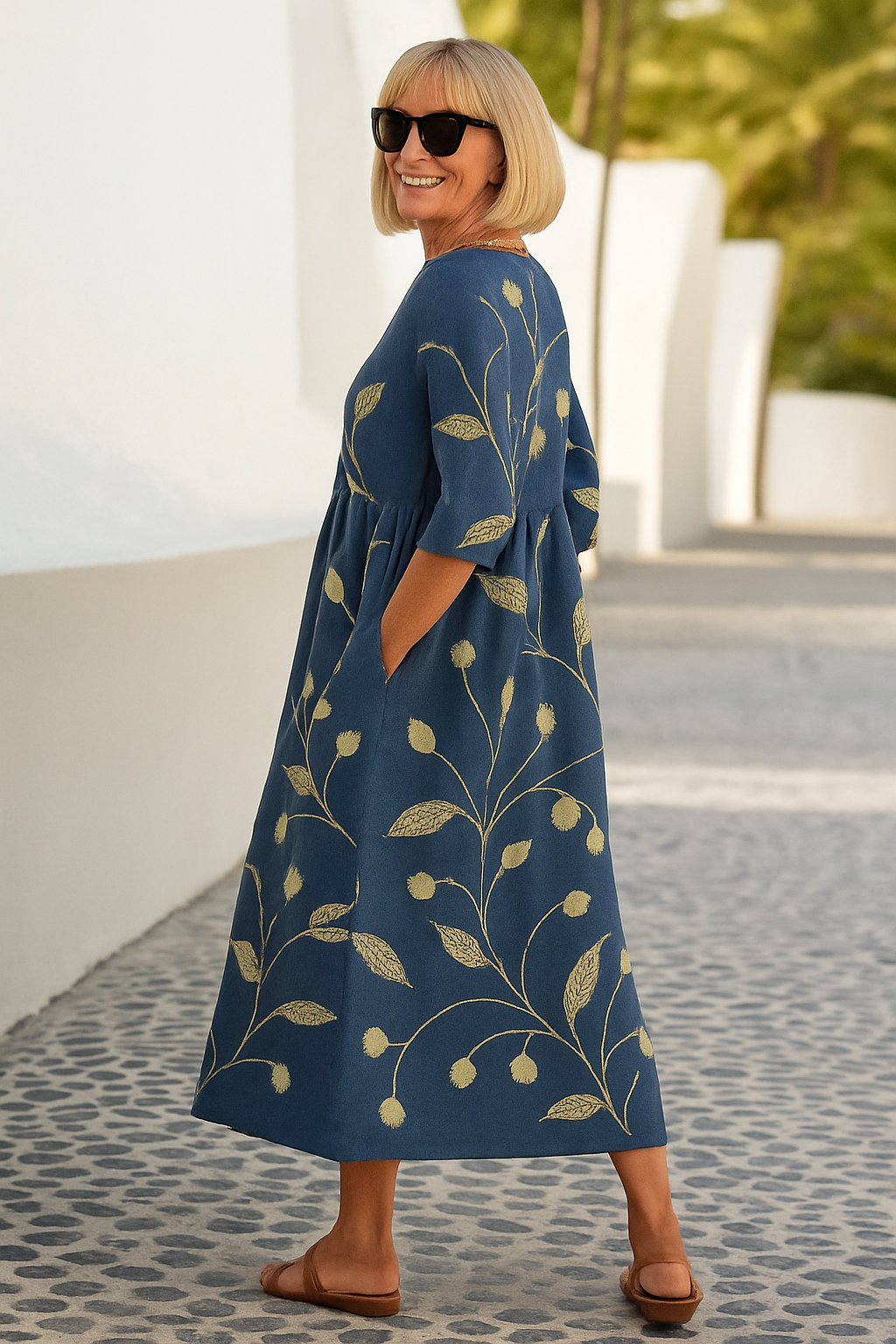 Cristina | Vestido Midi con Manga ¾