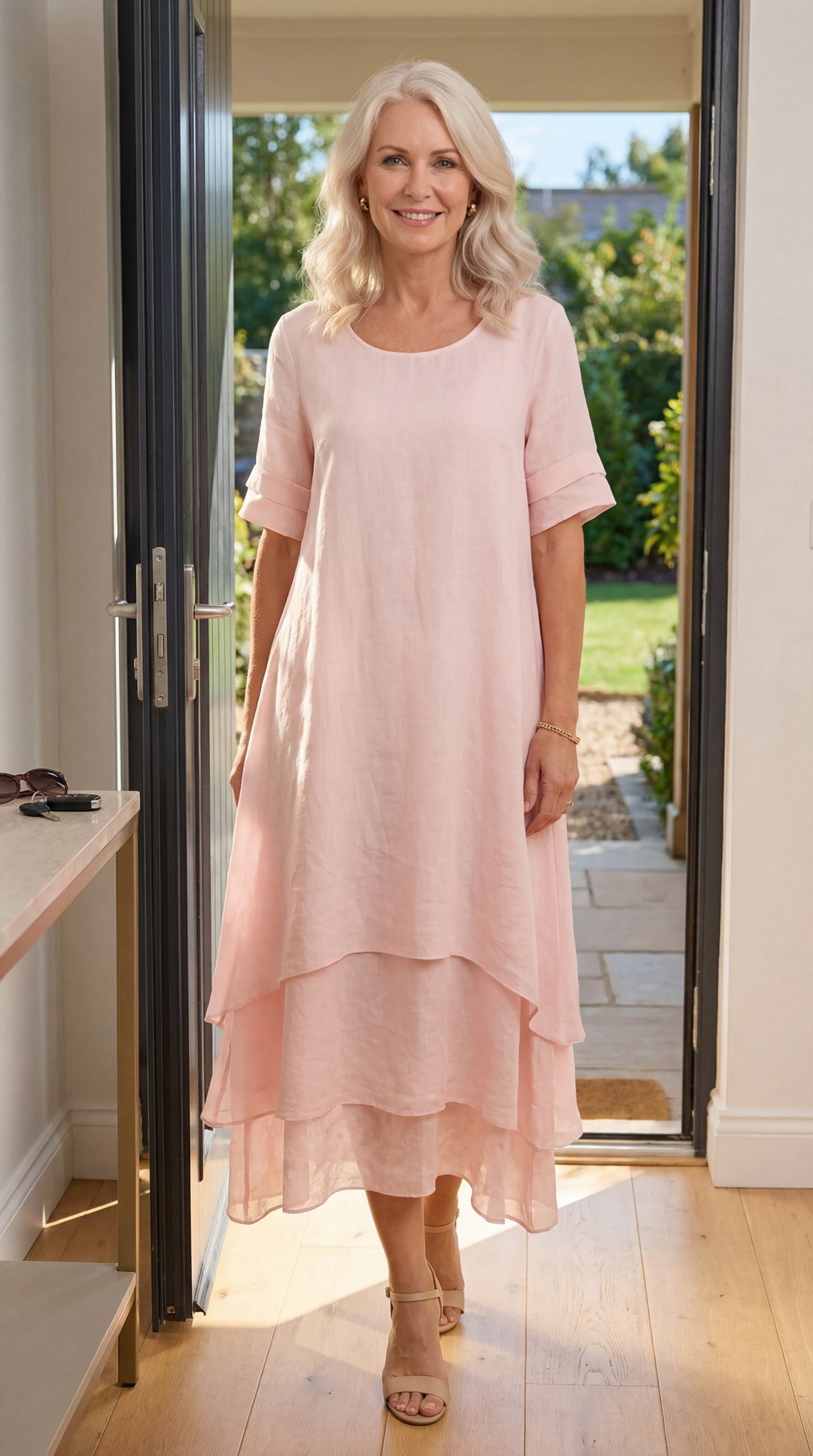 Aria | Robe maxi fluide à volants