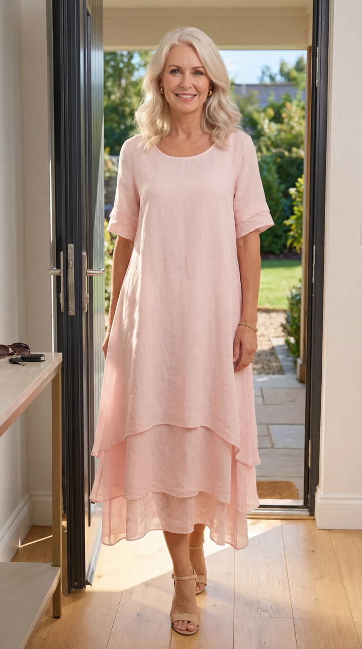 Aria | Robe maxi fluide à volants