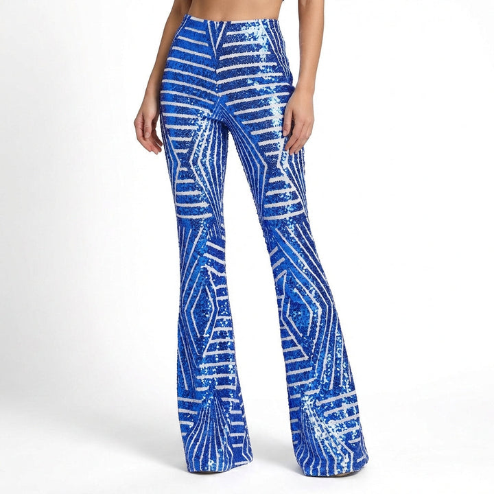Emperatriz | Mujer Pantalón Campana Lentejuelas