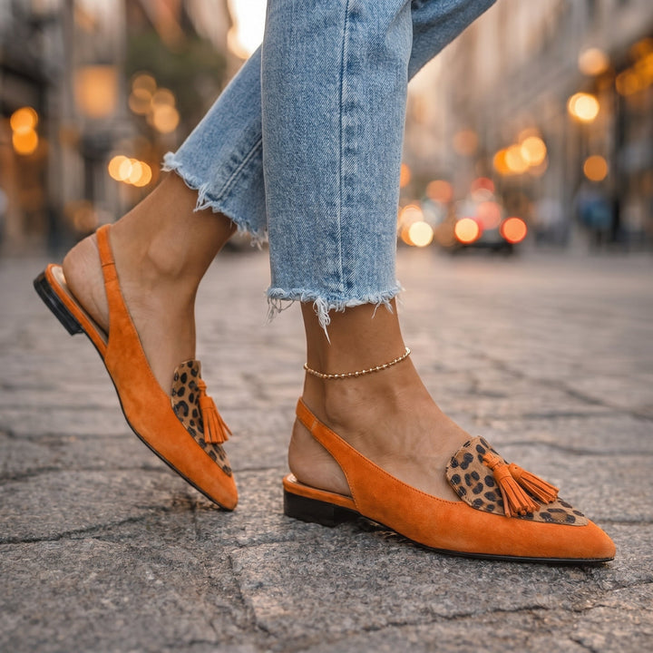 Ginette | Slingbacks à pampilles