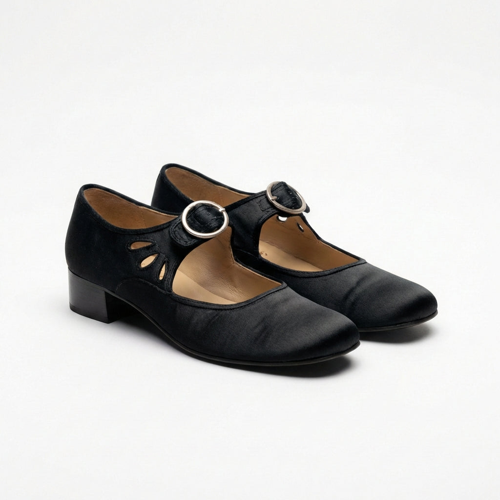 Inés | Zapatos Mary Jane con Hebilla Tacón Bajo Mujer