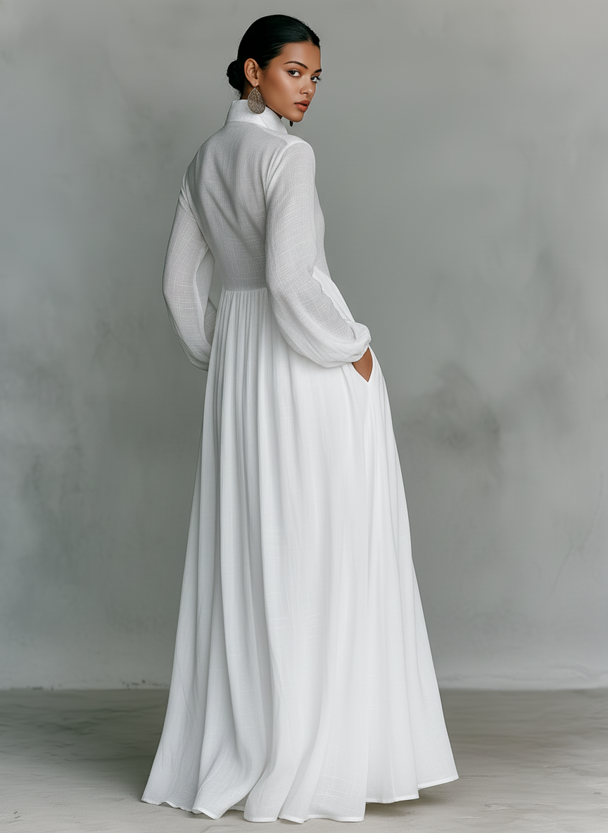 Éliane | Robe longue minimaliste