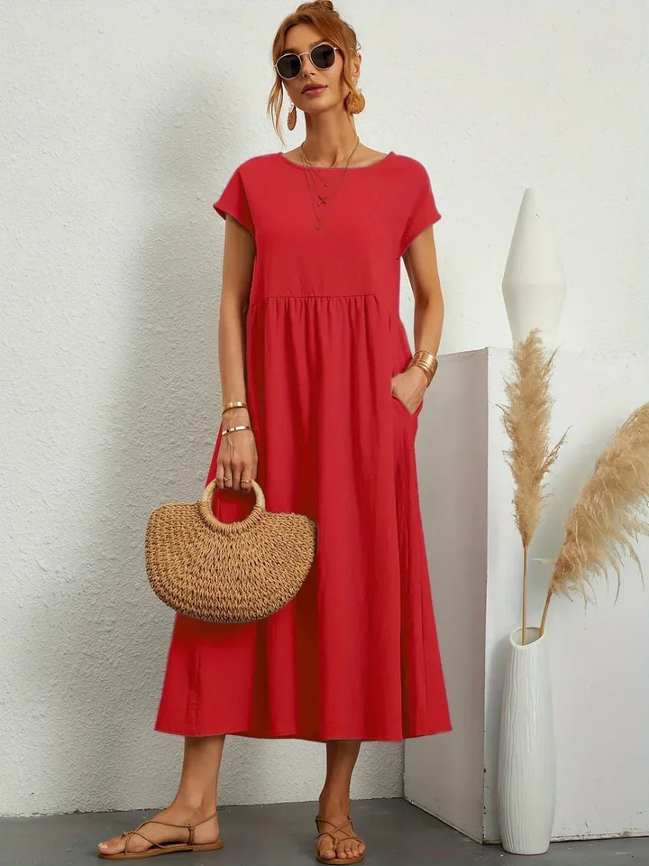 Alba — Vestido midi fluido de elegancia atemporal