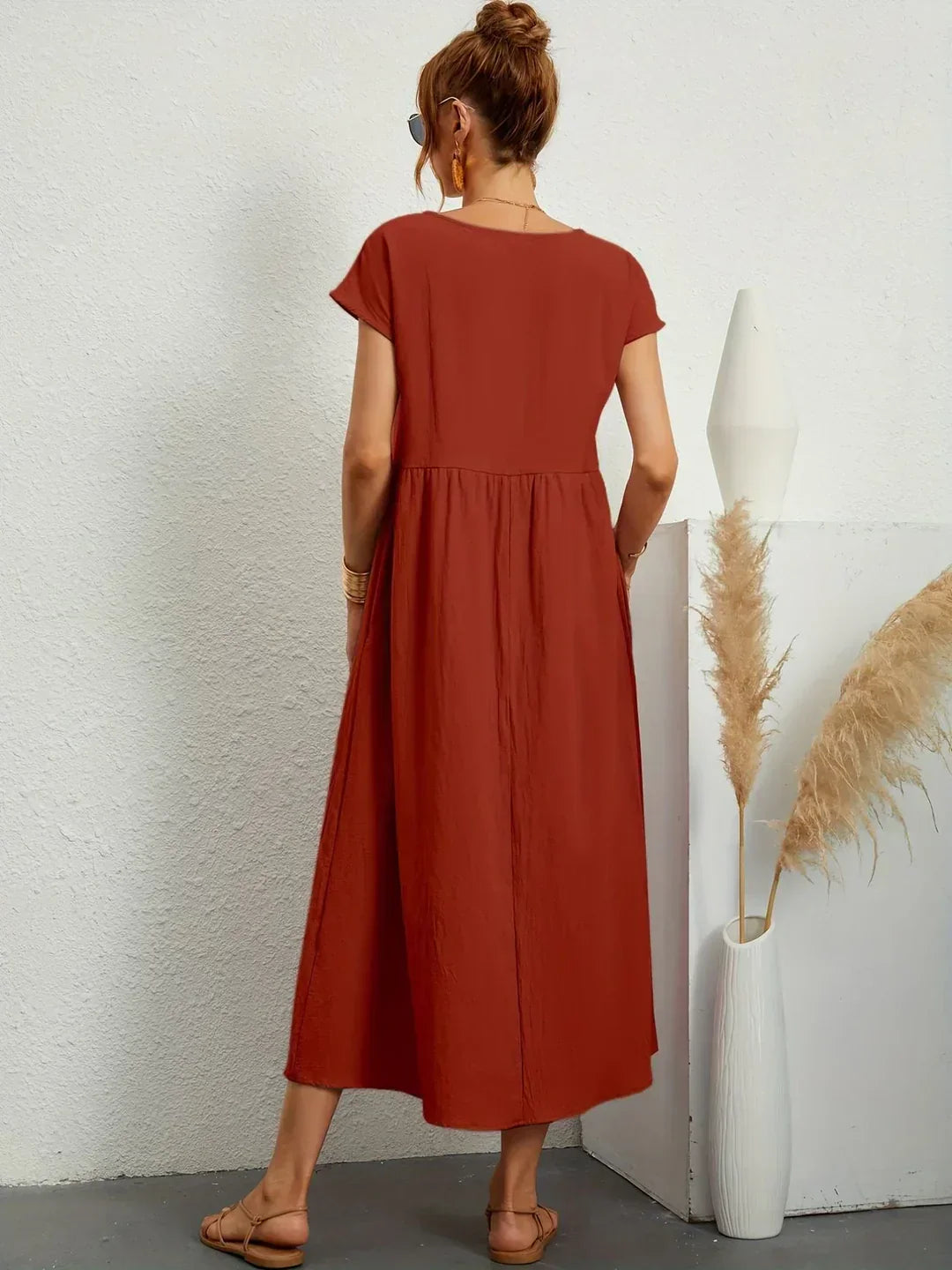 Alba — Vestido midi fluido de elegancia atemporal