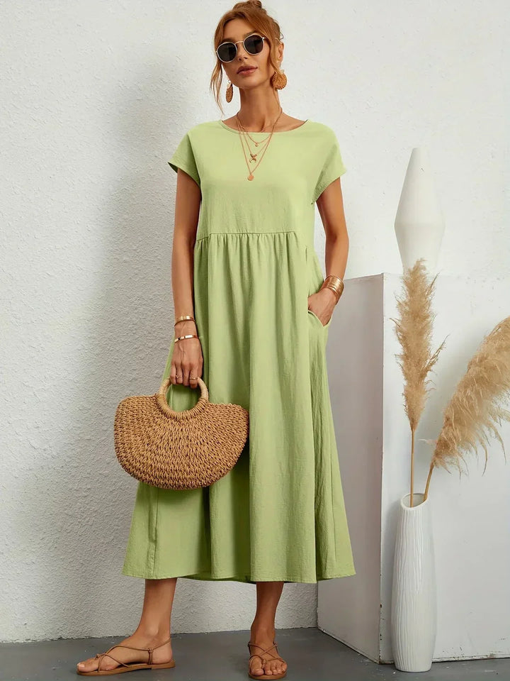 Alba — Vestido midi fluido de elegancia atemporal