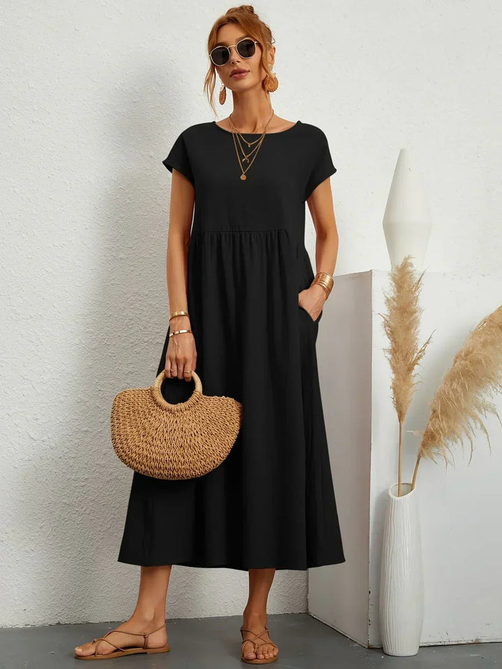 Alba — Vestido midi fluido de elegancia atemporal