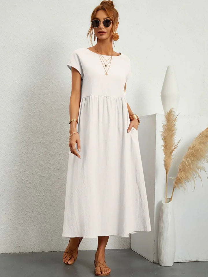 Alba — Vestido midi fluido de elegancia atemporal