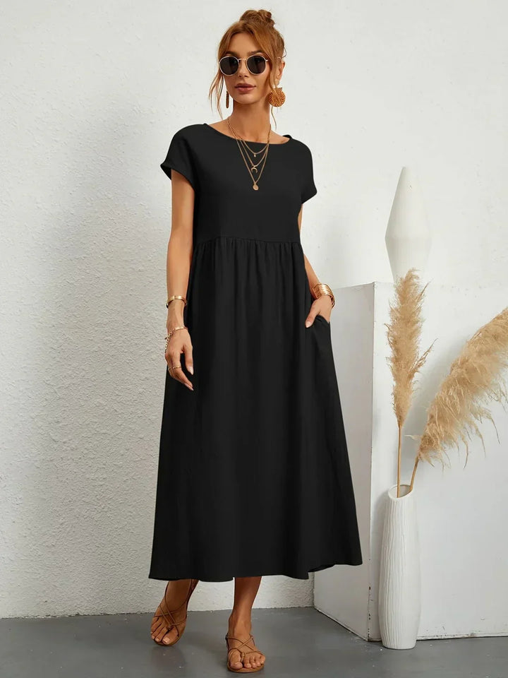 Alba — Vestido midi fluido de elegancia atemporal