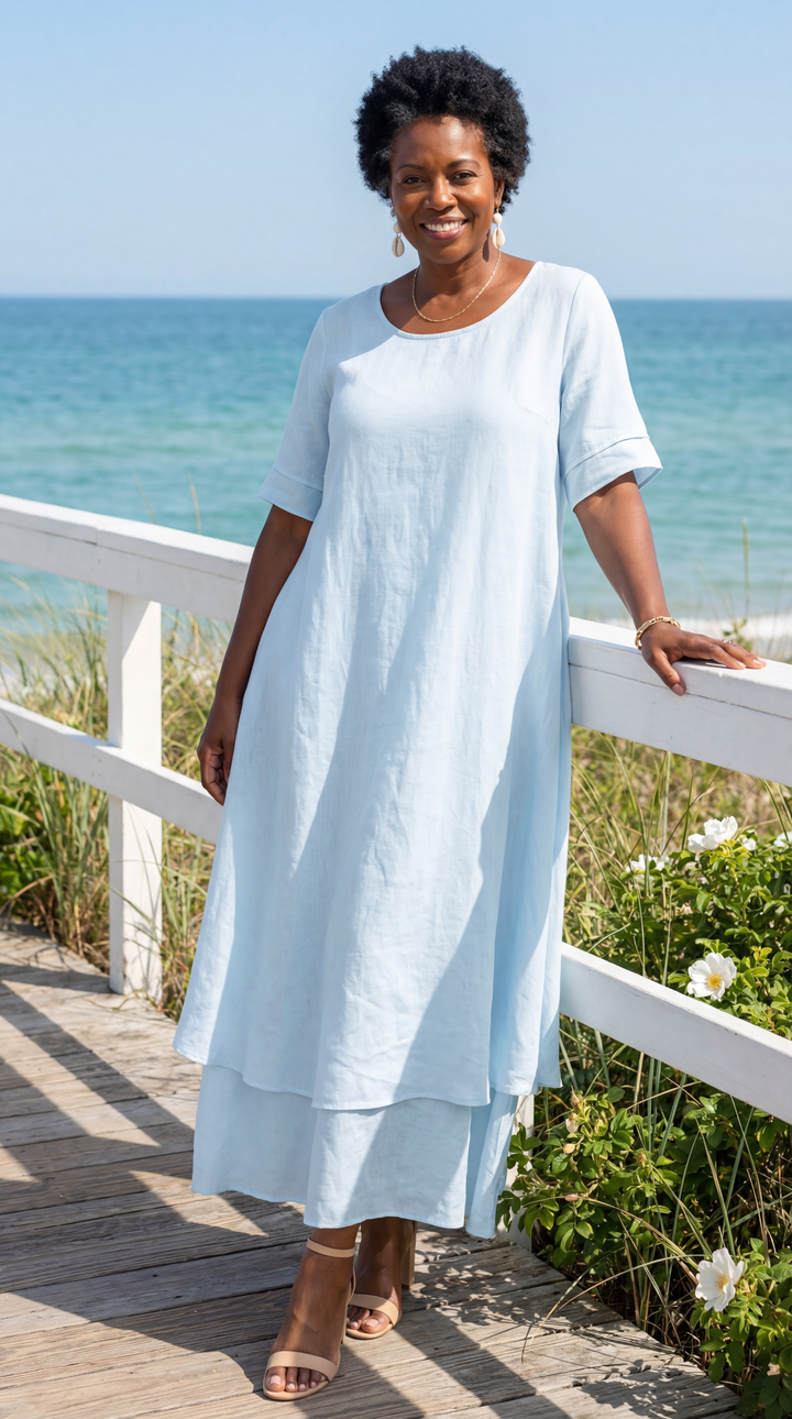 Aria | Robe maxi fluide à volants