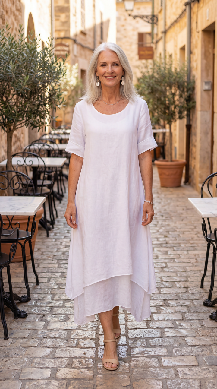 Aria | Robe maxi fluide à volants