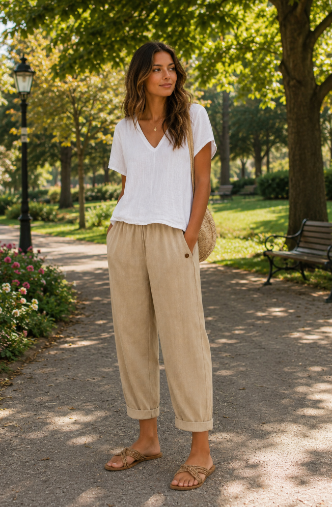 Francine | Pantalon léger en lin