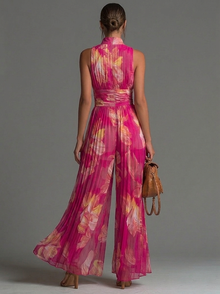 Florence | Combinaison fluide en chiffon plissé