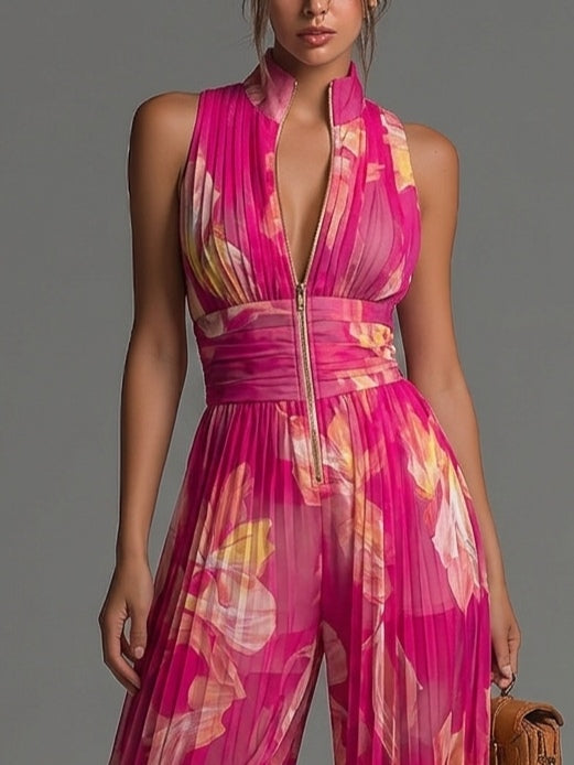 Florence | Combinaison fluide en chiffon plissé