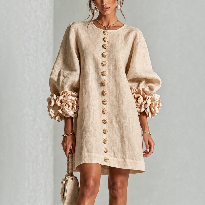 Viviane | Robe courte élégante à fleurs