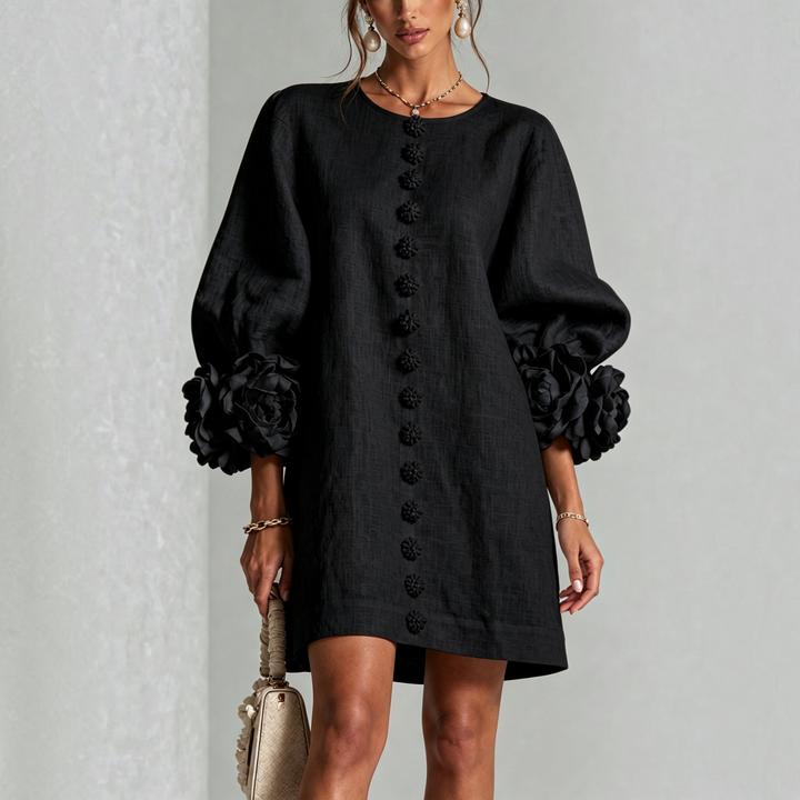 Viviane | Robe courte élégante à fleurs