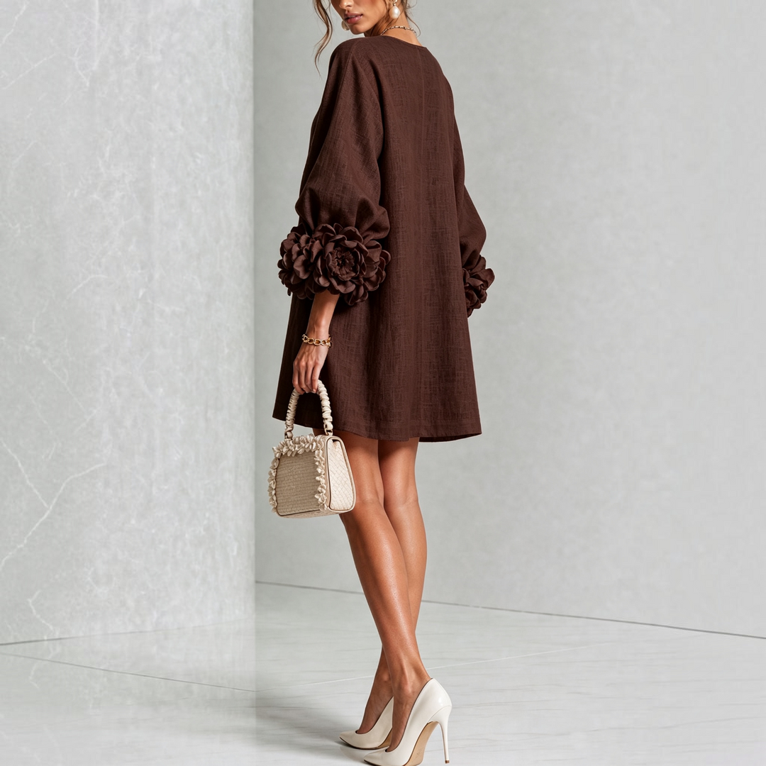 Viviane | Robe courte élégante à fleurs