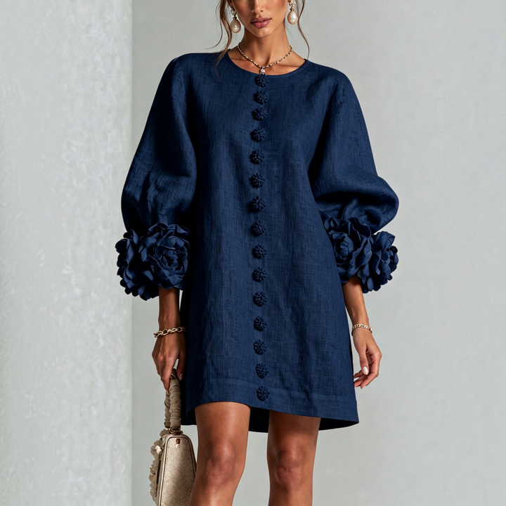 Viviane | Robe courte élégante à fleurs
