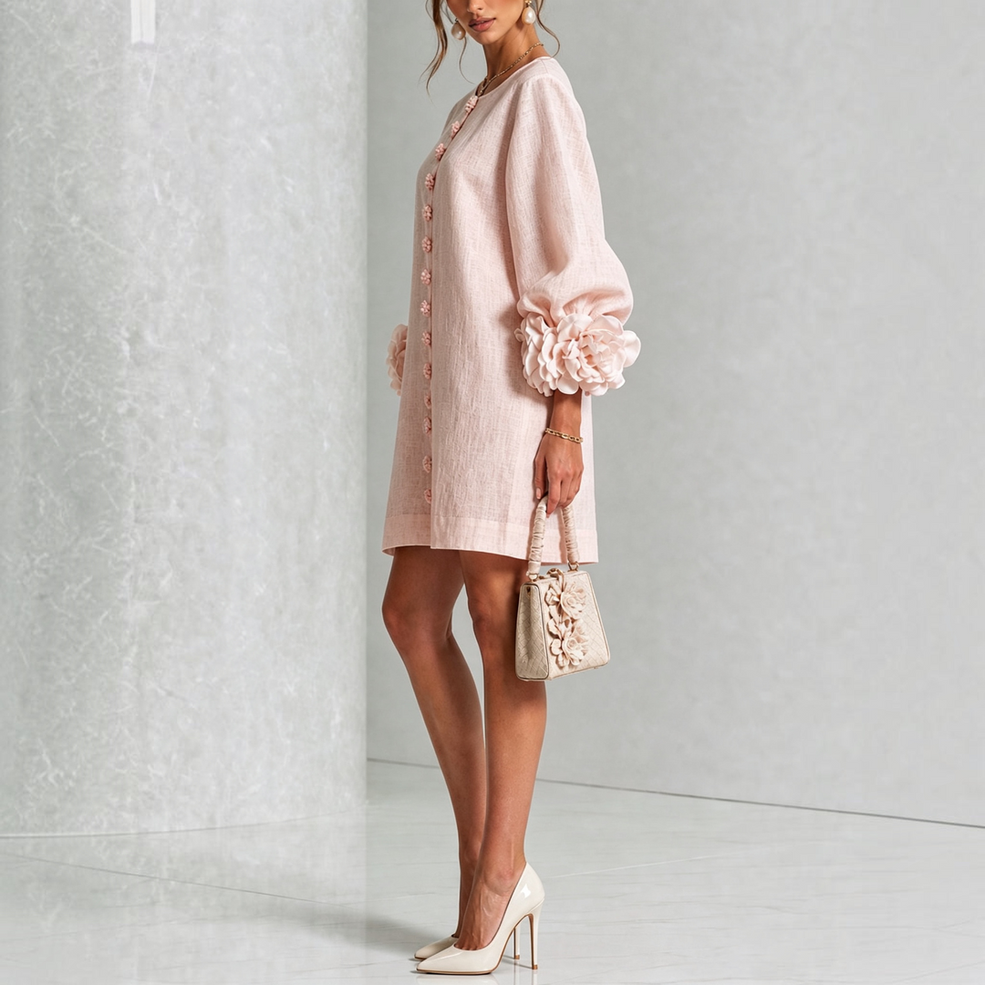 Viviane | Robe courte élégante à fleurs