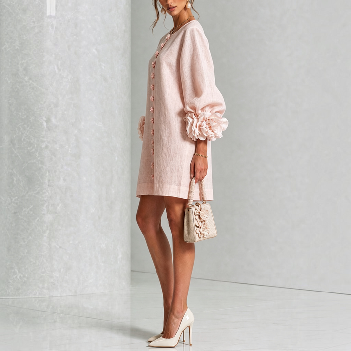 Viviane | Robe courte élégante à fleurs