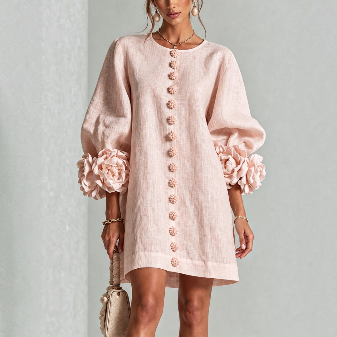 Viviane | Robe courte élégante à fleurs