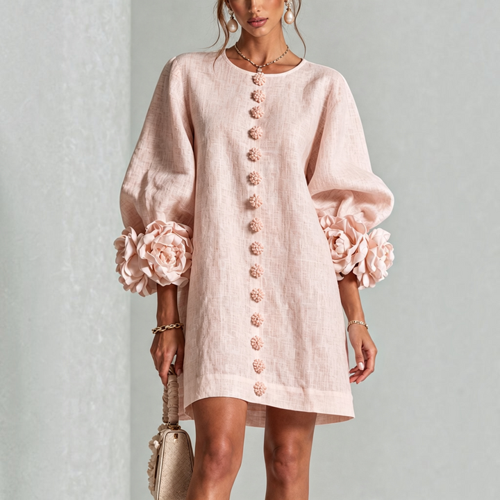 Viviane | Robe courte élégante à fleurs