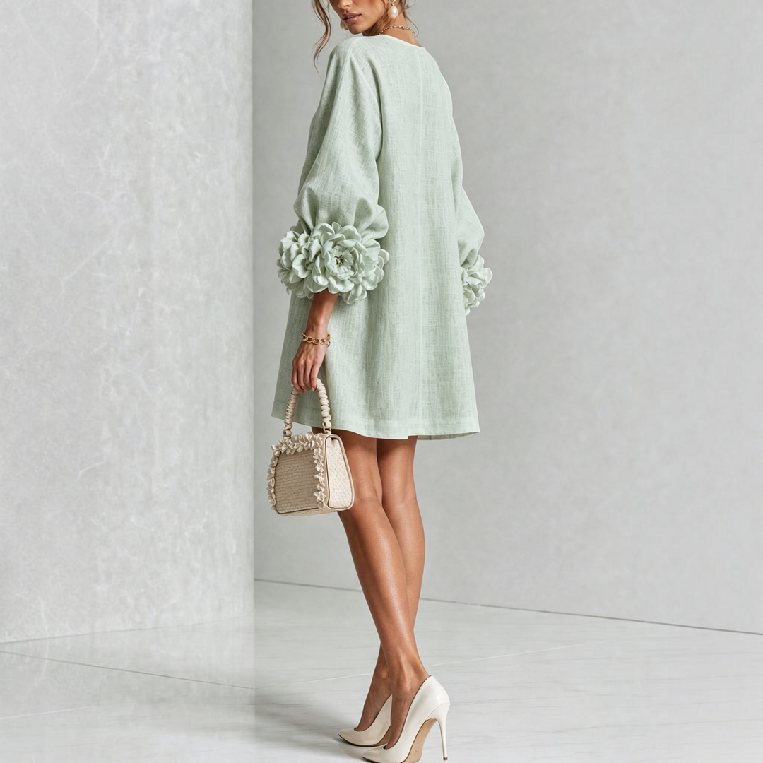 Viviane | Robe courte élégante à fleurs