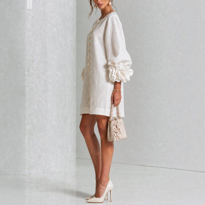 Viviane | Robe courte élégante à fleurs