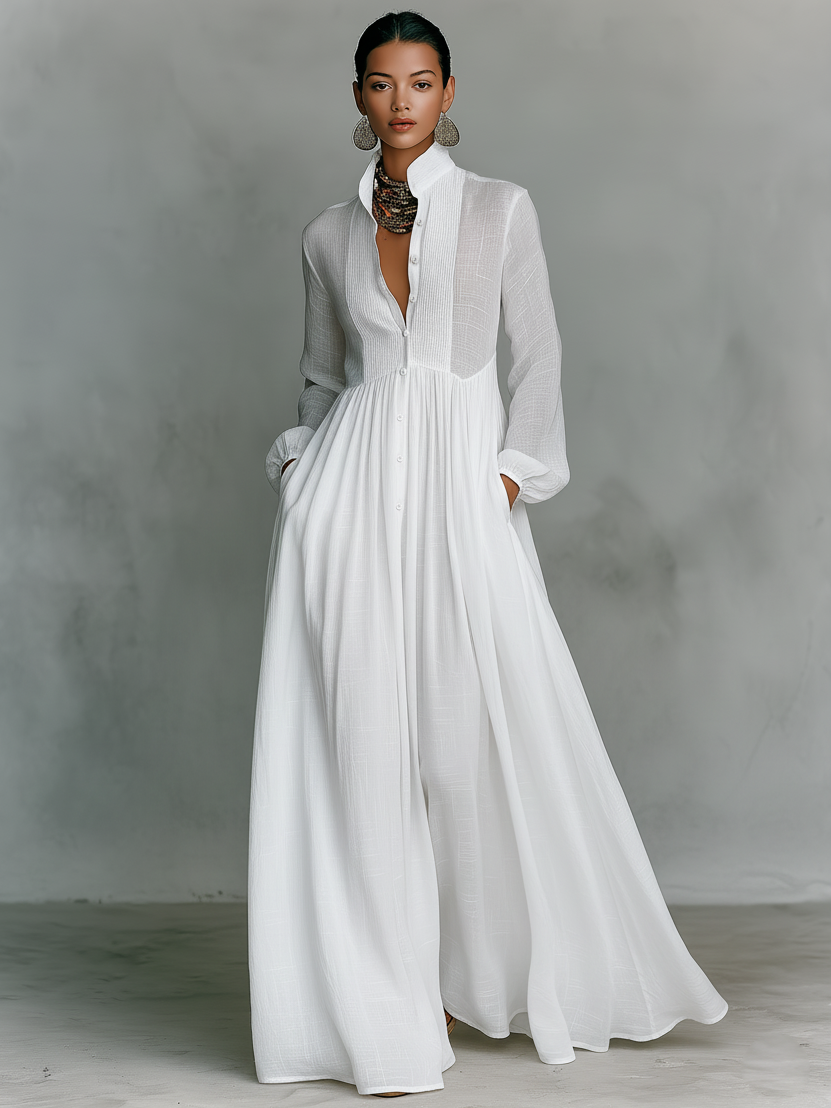 Éliane | Robe longue minimaliste