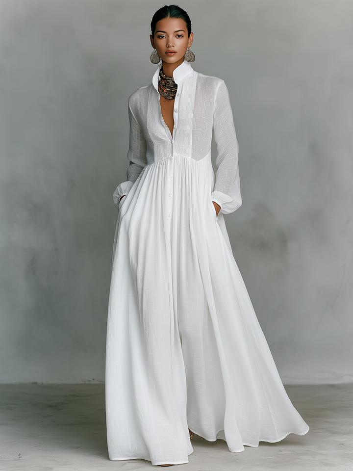 Éliane | Robe longue minimaliste