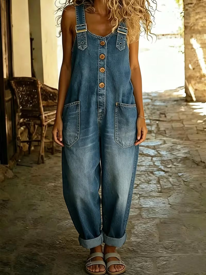 Éliane | Salopette ample en denim