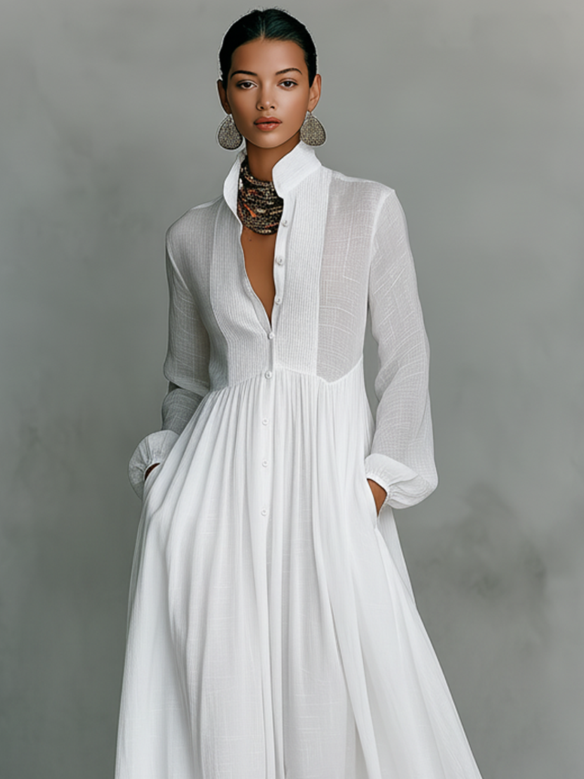 Éliane | Robe longue minimaliste